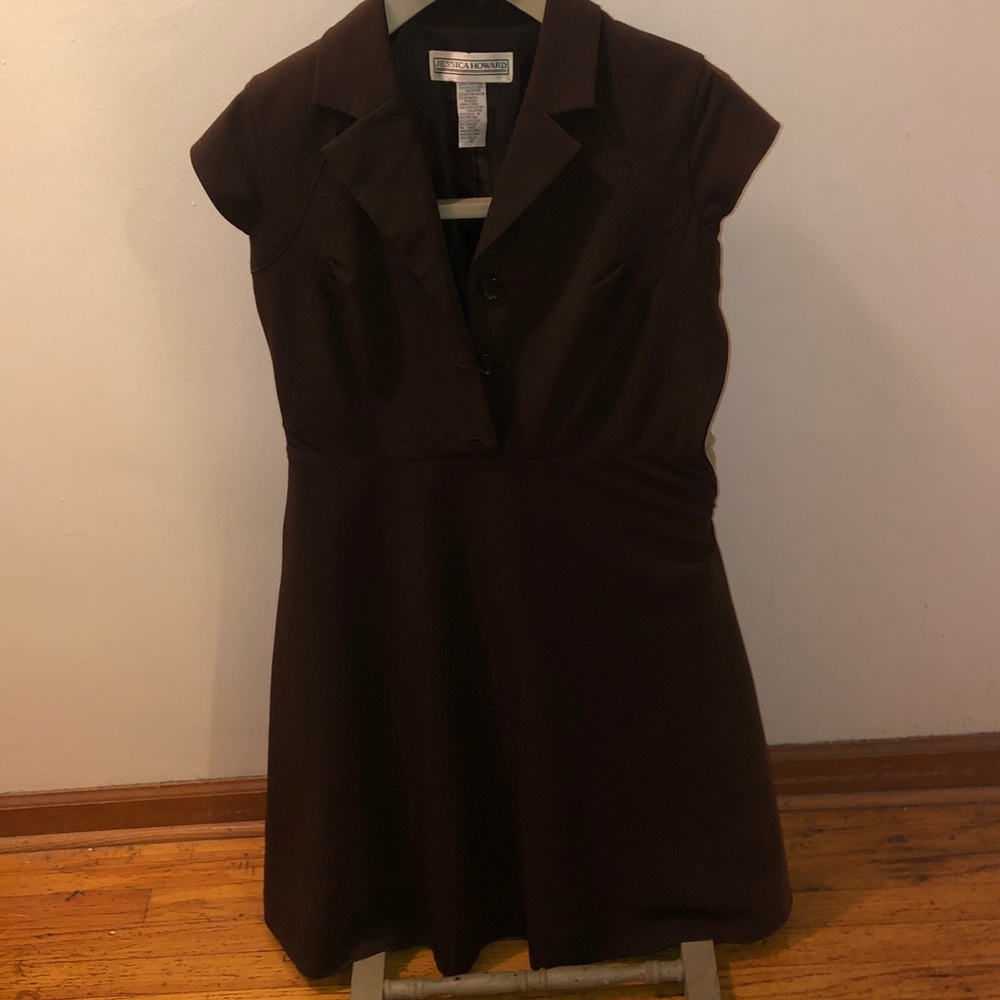 Jessica Howard Chocolate Brown Dress